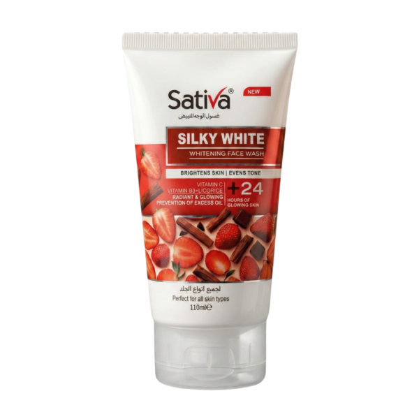 Sativa Silky White Face Wash - 110ml